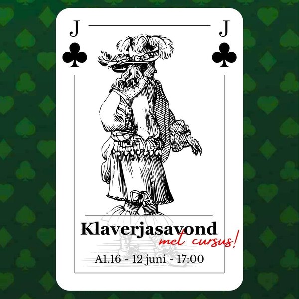 Poster Klaverjasavond