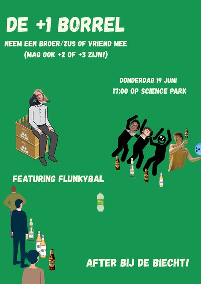 Poster De +1 Borrel