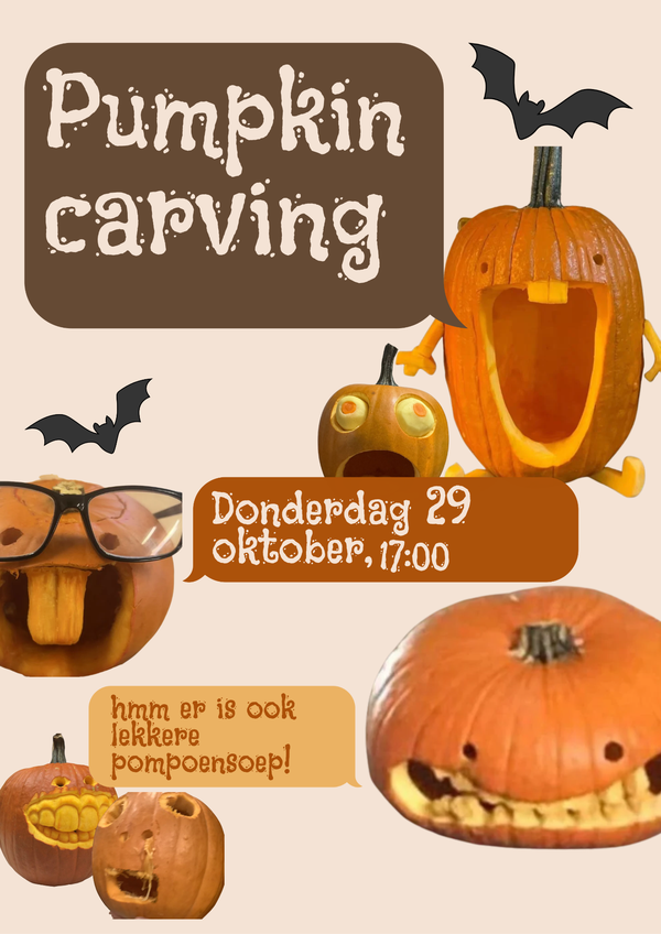 Poster Pumkin carving