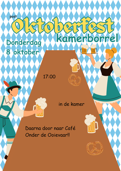 Poster Oktoberfest kamerborrel