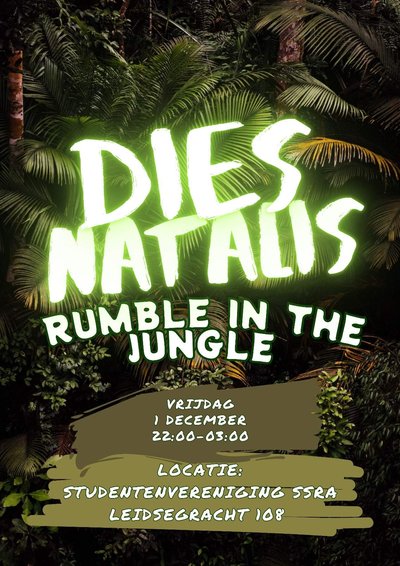 Poster Dies: rumble in the jungle (NSA leden)