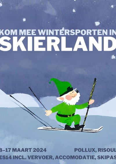 Poster wachtrij: Wintersport 2024, Skierland