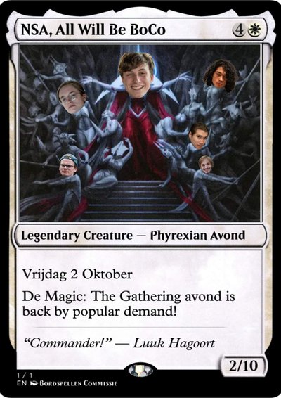 Poster Magic: The Gathering - NSA, All Will Be BoCo