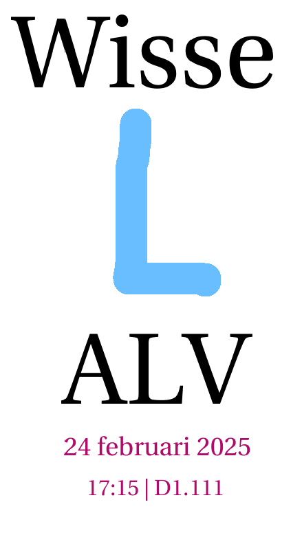 Veel mooiere poster voor wisseL alv