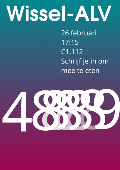 Poster Wissel-ALV