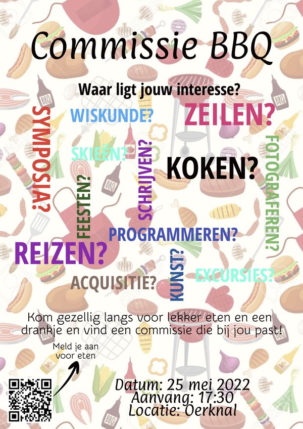 Poster Commissie BBQ 2022