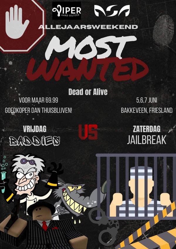 Poster AJW 2026 – Most Wanted: dead or alive