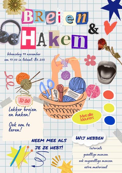 Poster Breien en Haken