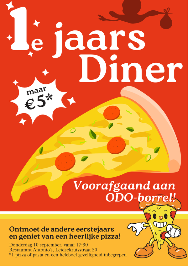 Poster Eerstejaarsdiner 2026