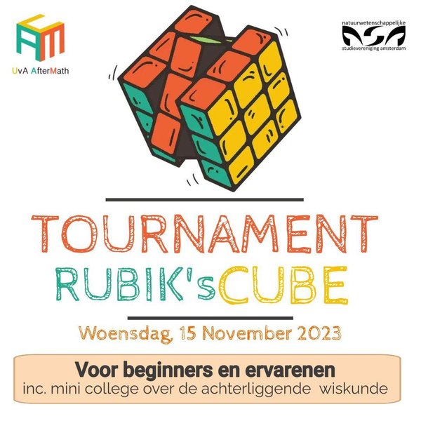 Poster Rubik's kubus toernooi