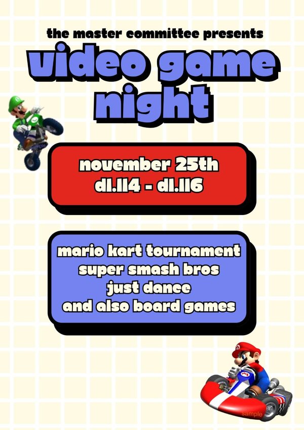 Poster Mastercie: Video Game Night