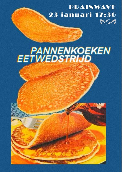 Poster pannenkoekeneetwedstrijd