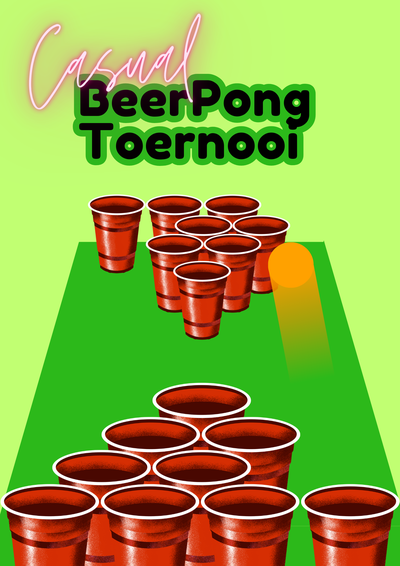 Poster Casual Beer Pong Toernooi