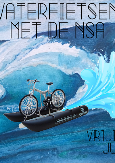 Poster Waterfietsen 1